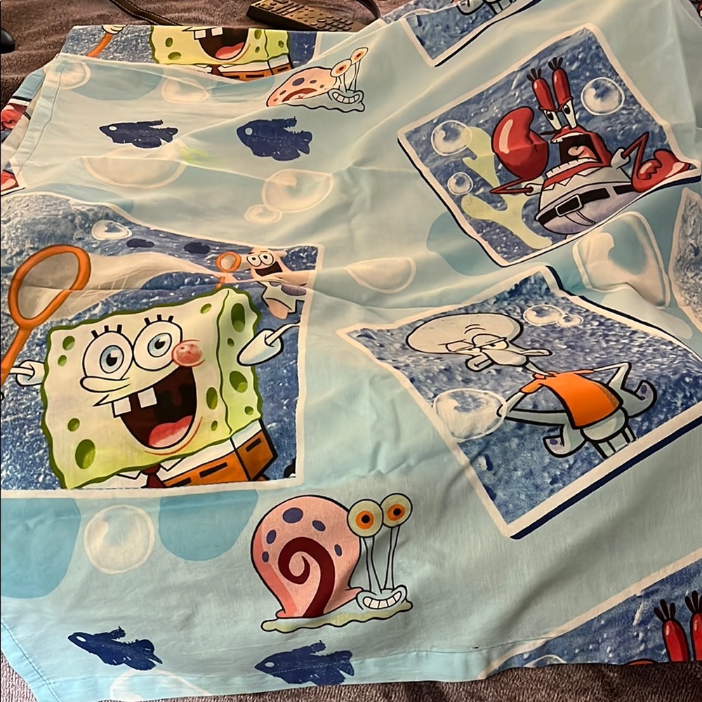 SpongeBob SquarePants Kids Curtains Homemade with LOVE ❤️